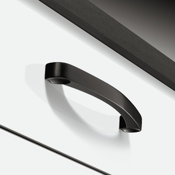 Furniture handle, Bow handle, zinc alloy, straight-edged