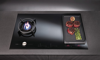 Hob, Built-in, gas-induction combination hob