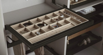 Pull out Storage box, with Felt organiser frame interior