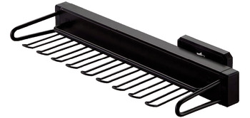 Side Mounted Tie Rack, with 9 hanging points, 10 kg