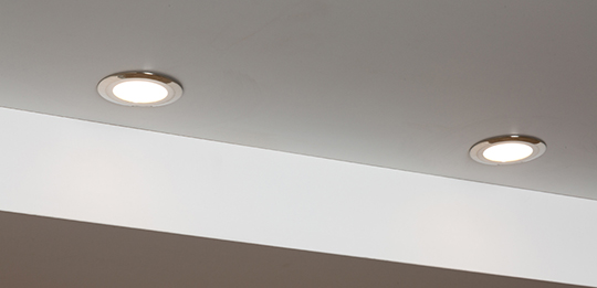 Spotlights illuminate niches in the best possible way.