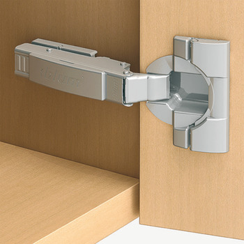 Concealed Cup Hinge, Clip Top 110°, full overlay mounting, with or without automatic closing spring