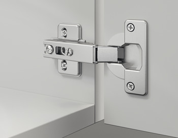 Concealed Cup Hinge, Häfele Metallamat A/SM 92°, half overlay mounting/twin mounting