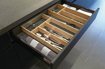 Bamboo Drawer Organisers For Tandembox and Legrabox, Ergo Fit - in 