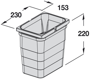 Replacement bin, 5.5 litres