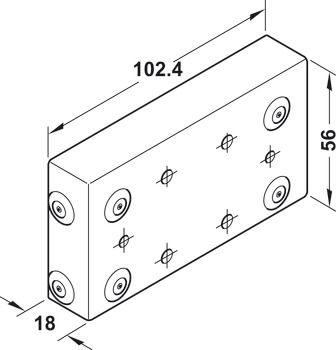 Marking gauge, for EFL 3 Dialock furniture lock