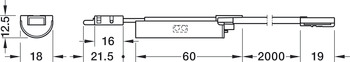 Door sensor, Loox5, for Häfele Loox drawer profile, 24 V
