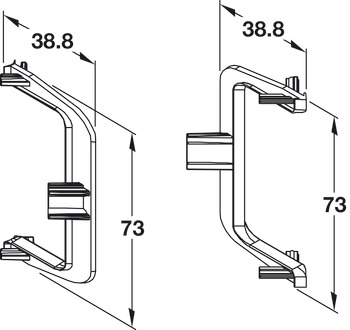 C Gola Profile, Profin - 90˚ Internal-External Corner Connector