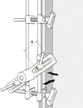 Mortise jig, for cutting a mortise for locks
