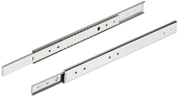 Ball bearing runners, full extension, Accuride 2026, load-bearing capacity up to 50 kg, steel, side mounting