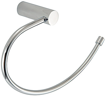 Towel rail, round series, for screw fixing