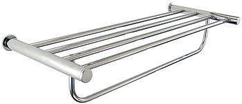 Towel rails/shelves, round series, for screw fixing