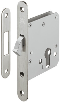 Mortise lock, For sliding doors, with compass bolt, Startec, profile cylinder