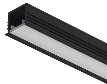 Profile for recess mounting, Häfele Loox5, profile 1103, for LED strip lights, aluminium