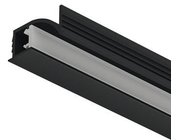 Profile for recess mounting, Häfele Loox5 profile 1107, for LED strip lights, polycarbonate
