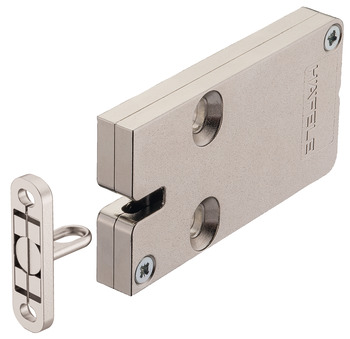 Furniture lock, Häfele Dialock EFL 3, mains-operated lock, vertical tolerance compensation