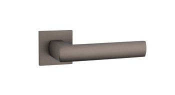 Lever handle, Luis, on round rose with cylinder profile escutcheon
