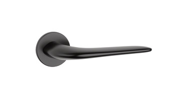 Lever handle, Duoro, on round rose with Euro Profile cylinder escutcheon