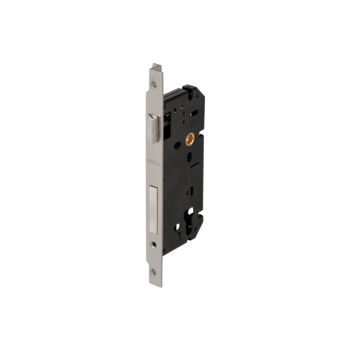 Mortise locks, Mortise cylinder Lockcase, for rebated doors, backset 55 mm, C/c 72 mm, forend 24 mm, double leaf