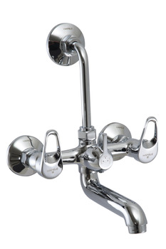 Ace Two Handle Wall Mixer, With L Bend, Hafele