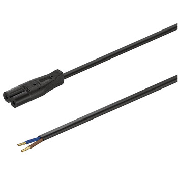Mains lead, for small appliances with input C8 250 V