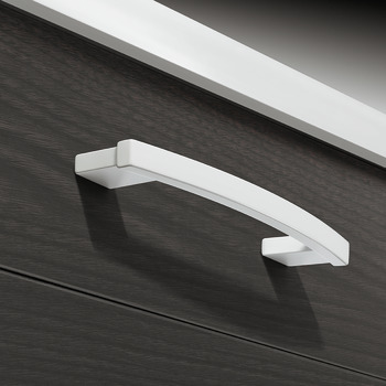 Furniture handle, D handle, zinc alloy, Häfele Design model H1345