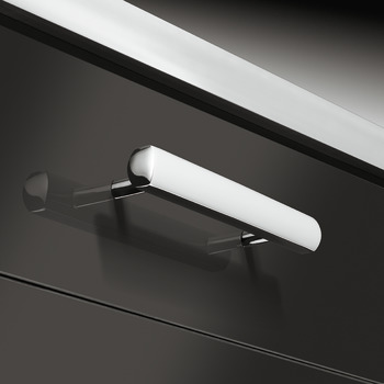 Furniture handle, Handle with base, zinc alloy, Häfele Design model H1335