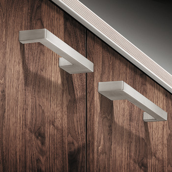 Furniture handle, D handle, zinc alloy, straight-edged