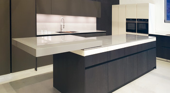 Counter top Extension, Axis Linear, Central extension for Width more than 1500 mm