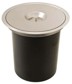 Single waste bin, plastic bucket, 11 litres